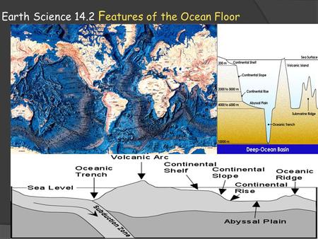 Earth Science 14.2 Features of the Ocean Floor