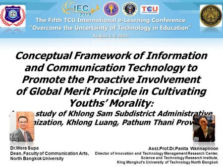 Conceptual Framework of Information and Communication Technology to Promote the Proactive Involvement of Global Merit Principle in Cultivating Youths’