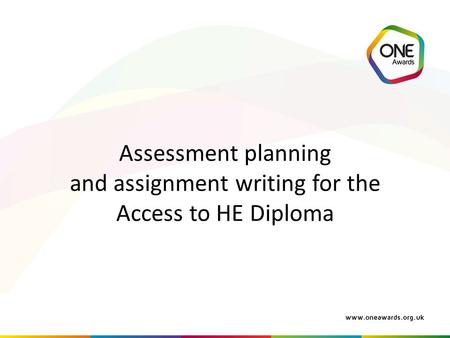 Aim to provide key guidance on assessment practice and translate this into writing assignments.