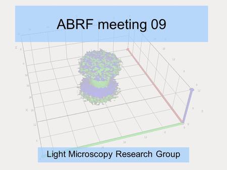 ABRF meeting 09 Light Microscopy Research Group. Why are there no standards? Imaging was largely an ultrastructure tool Digital imaging only common in.