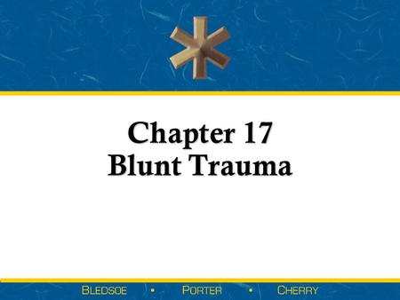 Chapter 17 Blunt Trauma.