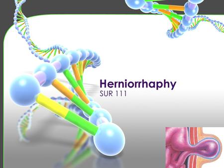 Herniorrhaphy SUR 111.