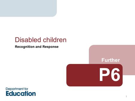 Disabled children P6.