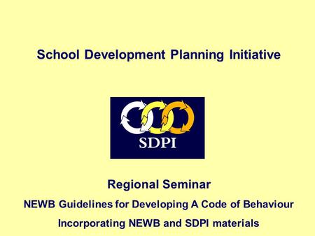 School Development Planning Initiative