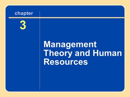Author name here for Edited books chapter 3 Management Theory and Human Resources 3 chapter.