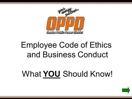 Employee Code of Ethics and Business Conduct