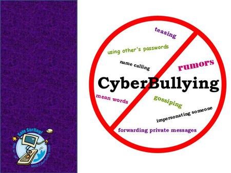 Lesson Objectives Define Cyberbullying. Identify activities which are considered Cyberbullying. Examine ways to prevent Cyberbullying.