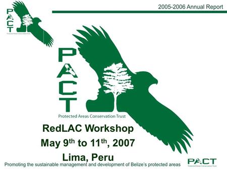 RedLAC Workshop May 9 th to 11 th, 2007 Lima, Peru.