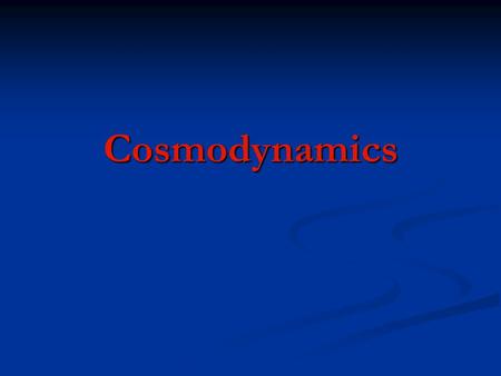 Cosmodynamics. Quintessence and solution of cosmological constant problem should be related !