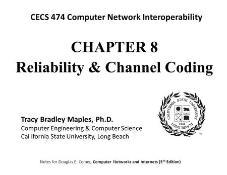 Reliability & Channel Coding