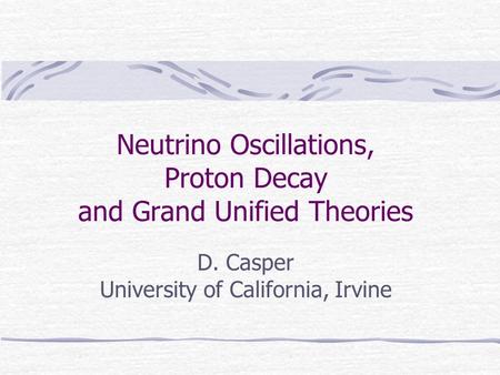 Neutrino Oscillations, Proton Decay and Grand Unified Theories