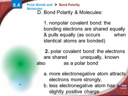D. Bond Polarity & Molecules: