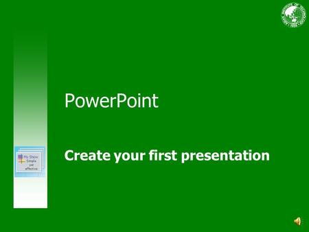 Create your first presentation