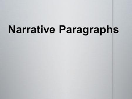An important part of planning a paragraph is knowing your _____________ for writing. An important part of planning a paragraph is knowing your _____________.