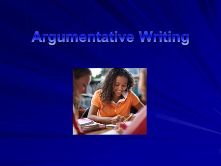 What is argumentative Writing? Argumentative writing is a genre of writing that uses reasoning and evidence, and not emotion, to take a stand on a controversial.