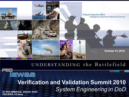 1 System Eng. in DoD 13 October 2010 WORKFORCE COMPOSITION CPR PEO IEW&S Organizational Assessment VCSA Brief Date 2010 This briefing is UNCLASSIFIED/FOUO.