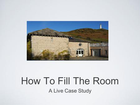 Text How To Fill The Room A Live Case Study. How Did You Get Here? LinkedIn? Facebook? Google? Twitter? Word Of Mouth? Newspaper?