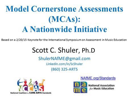 Model Cornerstone Assessments A Nationwide Initiative