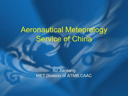 Aeronautical Meteorology Service of China