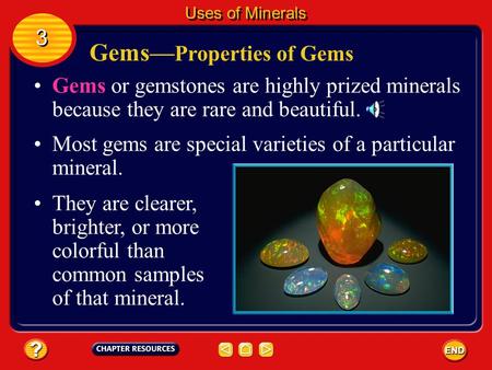 Gems—Properties of Gems