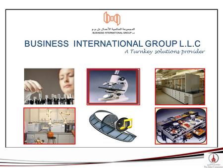 BUSINESS INTERNATIONAL GROUP L.L.C A Turnkey solutions provider.