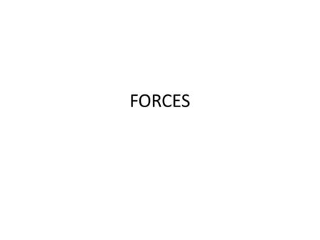 FORCES. Force is a vector quantity and is measured in newtons (1N) There are different type of forces: – weight – friction force – normal reaction force.