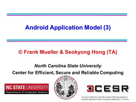 Android Application Model (3)