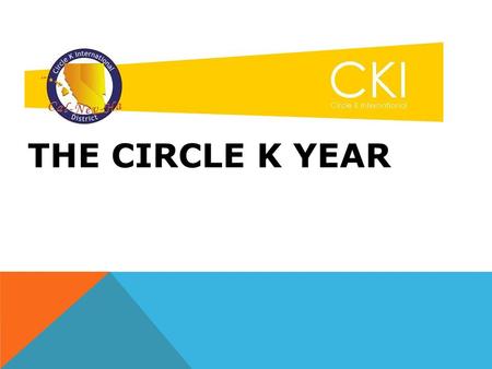 THE CIRCLE K YEAR. APRIL THROUGH JUNE What’s up at school What’s up with family What’s up with Circle K outside your club What club leadership needs to.