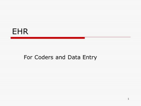 1 EHR For Coders and Data Entry. 2 EHR will open to the Coversheet Click on aqua box to choose patient. You may choose by name or chart #. If chart #