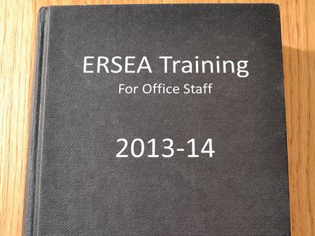 ERSEA Training For Office Staff