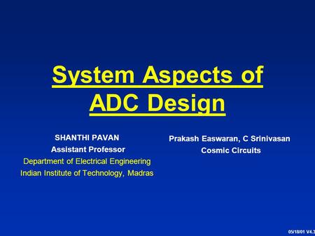 System Aspects of ADC Design