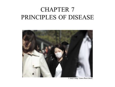 CHAPTER 7 PRINCIPLES OF DISEASE © Andy Crump / Science Photo Library.