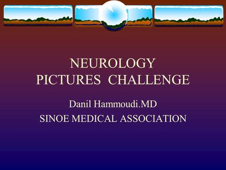 NEUROLOGY PICTURES CHALLENGE