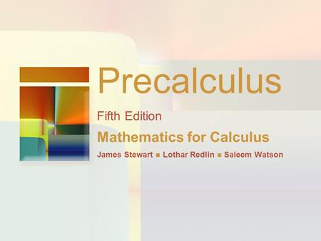 Precalculus Mathematics for Calculus Fifth Edition