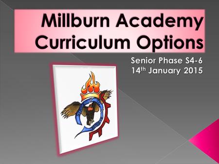 In Millburn Academy we aim to…  ‘develop skilful, resourceful, resilient, flexible and independent learners who are well prepared to contribute to 21.
