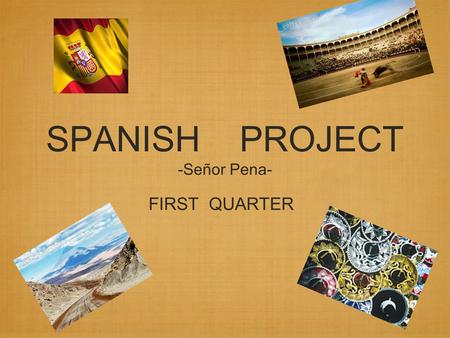 SPANISH PROJECT -Señor Pena-