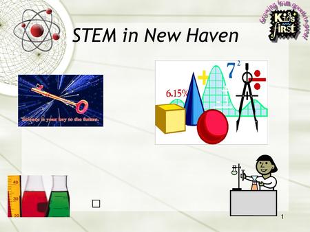 1 STEM in New Haven. 2 State of STEM: New Haven  National Need  CT Need  New Haven Need  Current NHPS STEM  Resources  Goal for Forum, Introductions.