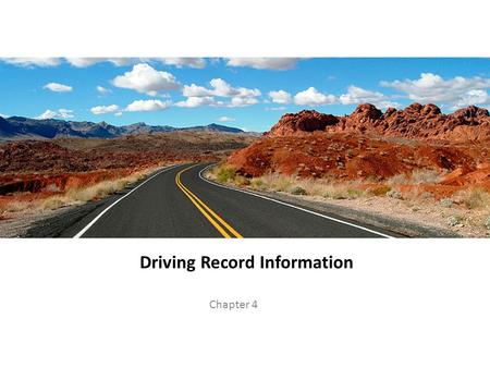 Driving Record Information
