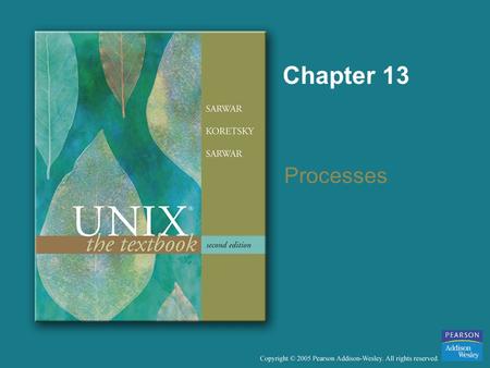 Chapter 13 Processes. Copyright © 2005 Pearson Addison-Wesley. All rights reserved. Objectives To describe the concept of a process, and execution of.