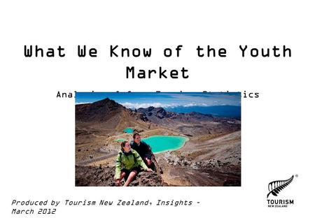 What We Know of the Youth Market