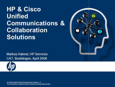 HP & Cisco Unified Communications & Collaboration Solutions