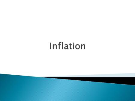 Inflation.
