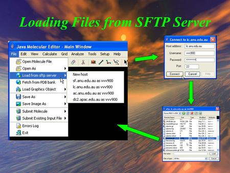 Loading Files from SFTP Server. Browsing Remote File System 1) Use “Files of Type” combobox to select file format 2) File Browser shows only files of.