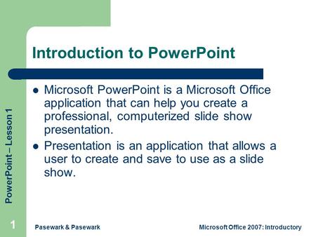 introduction to powerpoint presentation 2016 ppt