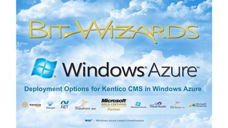 Deployment Options for Kentico CMS in Windows Azure.