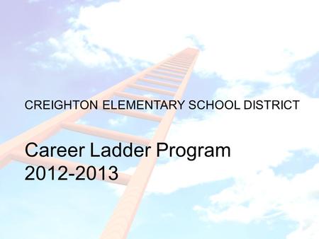 CREIGHTON SCHOOL DISTRICT Career Ladder Program Teacher Performance Student Achievement Higher Level Instructional Responsibilities CREIGHTON ELEMENTARY.