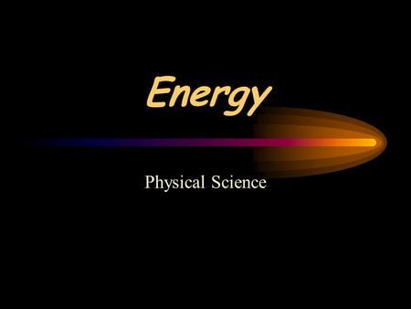 Energy Physical Science.