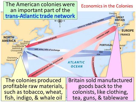 Economics in the Colonies