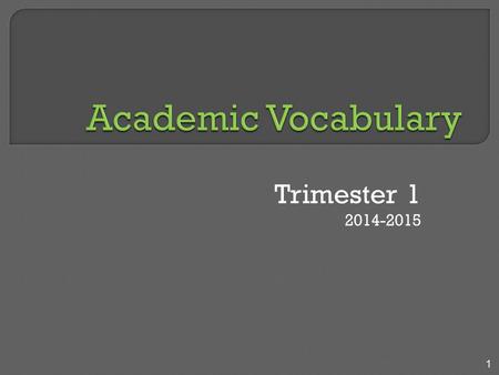 Trimester 1 2014-2015 1. Due to the graphic nature of the following presentation, this may not be appropriate for all audiences. Please use discretion.