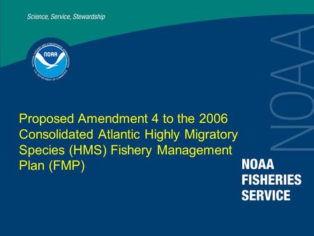 Proposed Amendment 4 to the 2006 Consolidated Atlantic Highly Migratory Species (HMS) Fishery Management Plan (FMP)